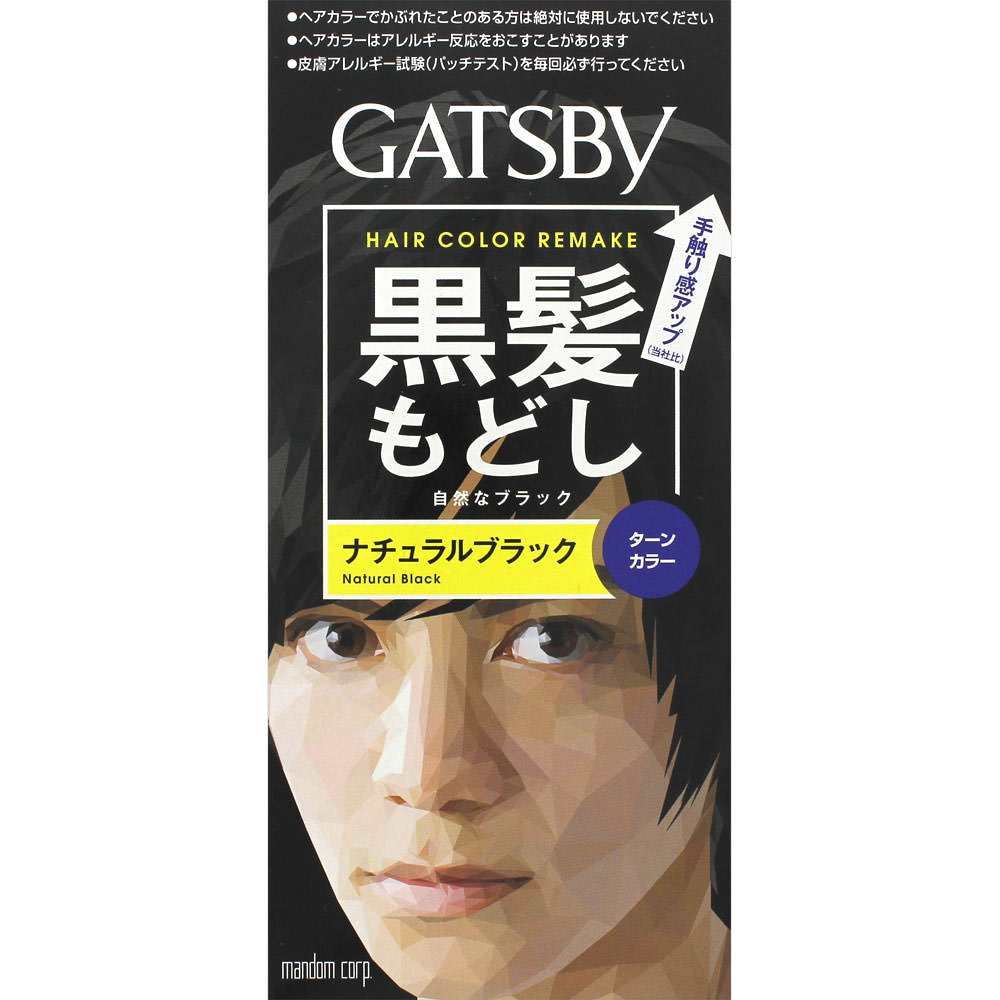 マンダム ギャツビー ターンカラーナ チュラルブラック 1剤35g・2剤70ml （医薬部外品）