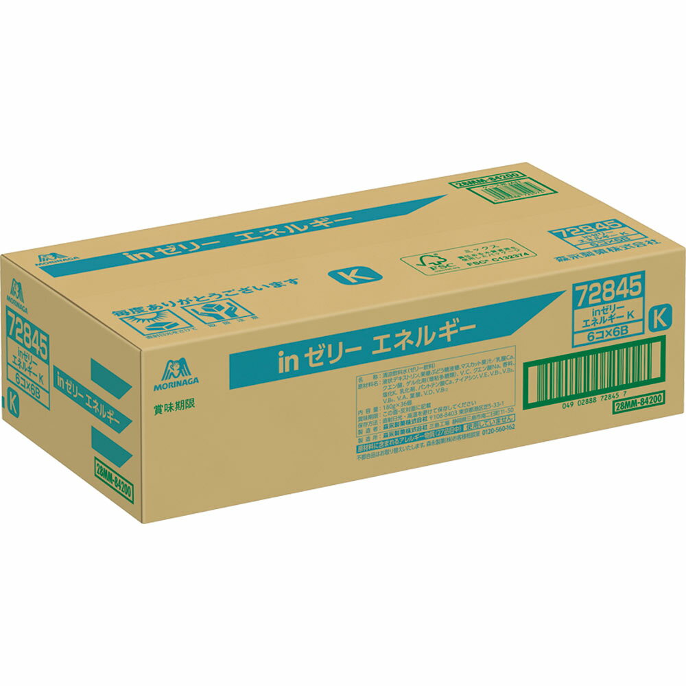 森永製菓 inゼリー エネルギー　ケース 180gx6Px6