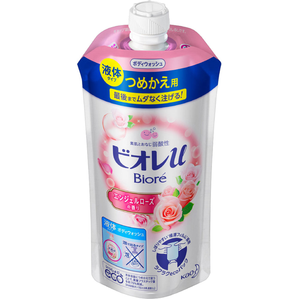 花王 ビオレu エンジェルローズの香りつめかえ用 340mL 1