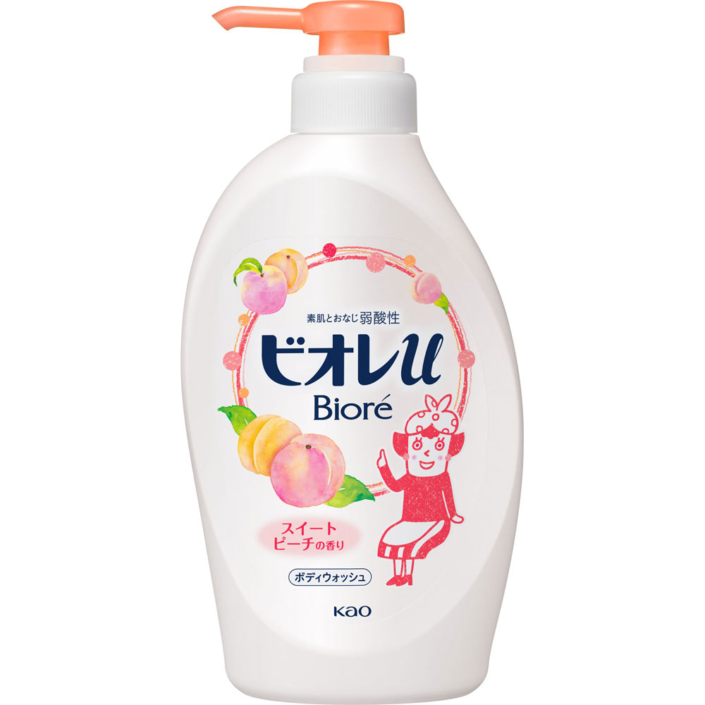 花王 ビオレu スイートピーチの香りポンプ 480mL