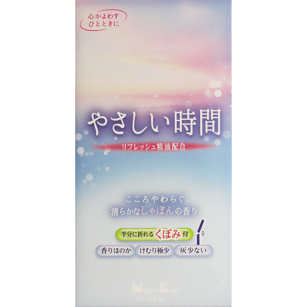 日本香堂 やさしい時間 清らかなしゃぼんの香り バラ詰 105g