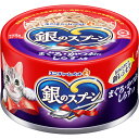 ユニ・チャームペットケア 銀のスプーン 缶 まぐろ・かつおにしらす入り 70g