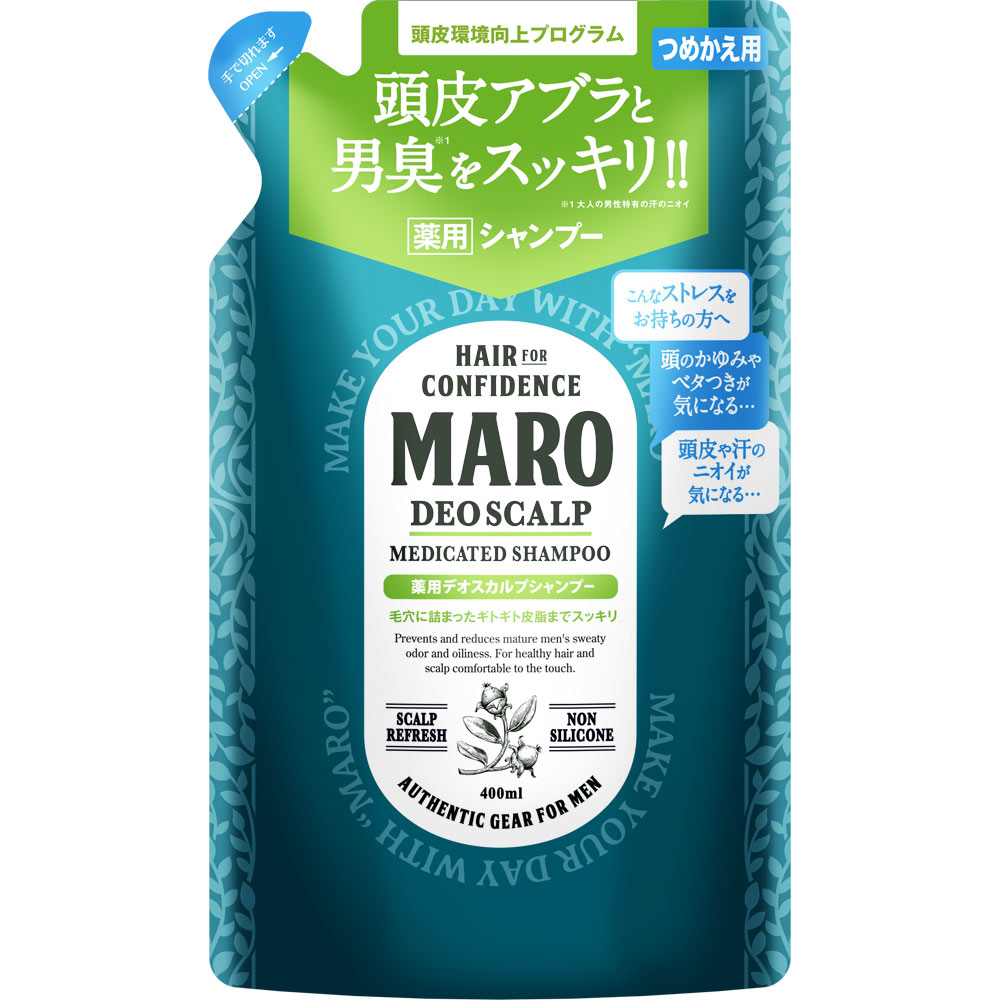 ネイチャーラボ MARO 薬用デオスカルプシャンプー 詰め替え 400ml （医薬部外品）