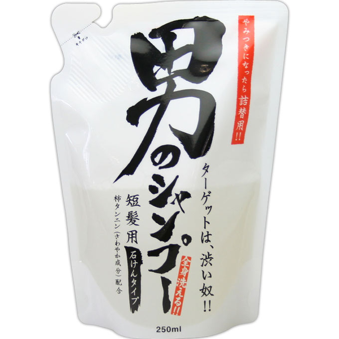 地の塩社 男の石けんシャンプー 詰替用 250ml