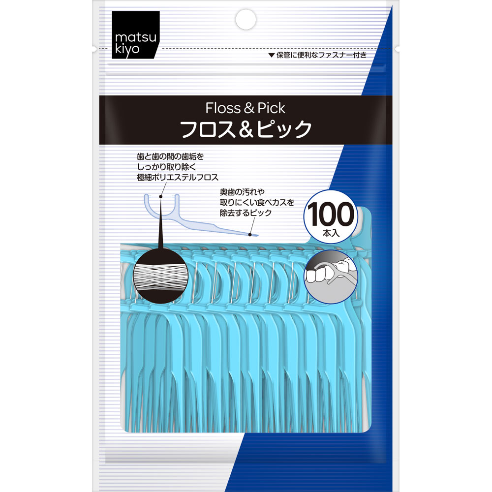 matsukiyo オールデント フロス＆ピック ボリュームパック 100本入