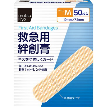 東洋化学 matsukiyo 救急用絆創膏 Mサイズ 50枚