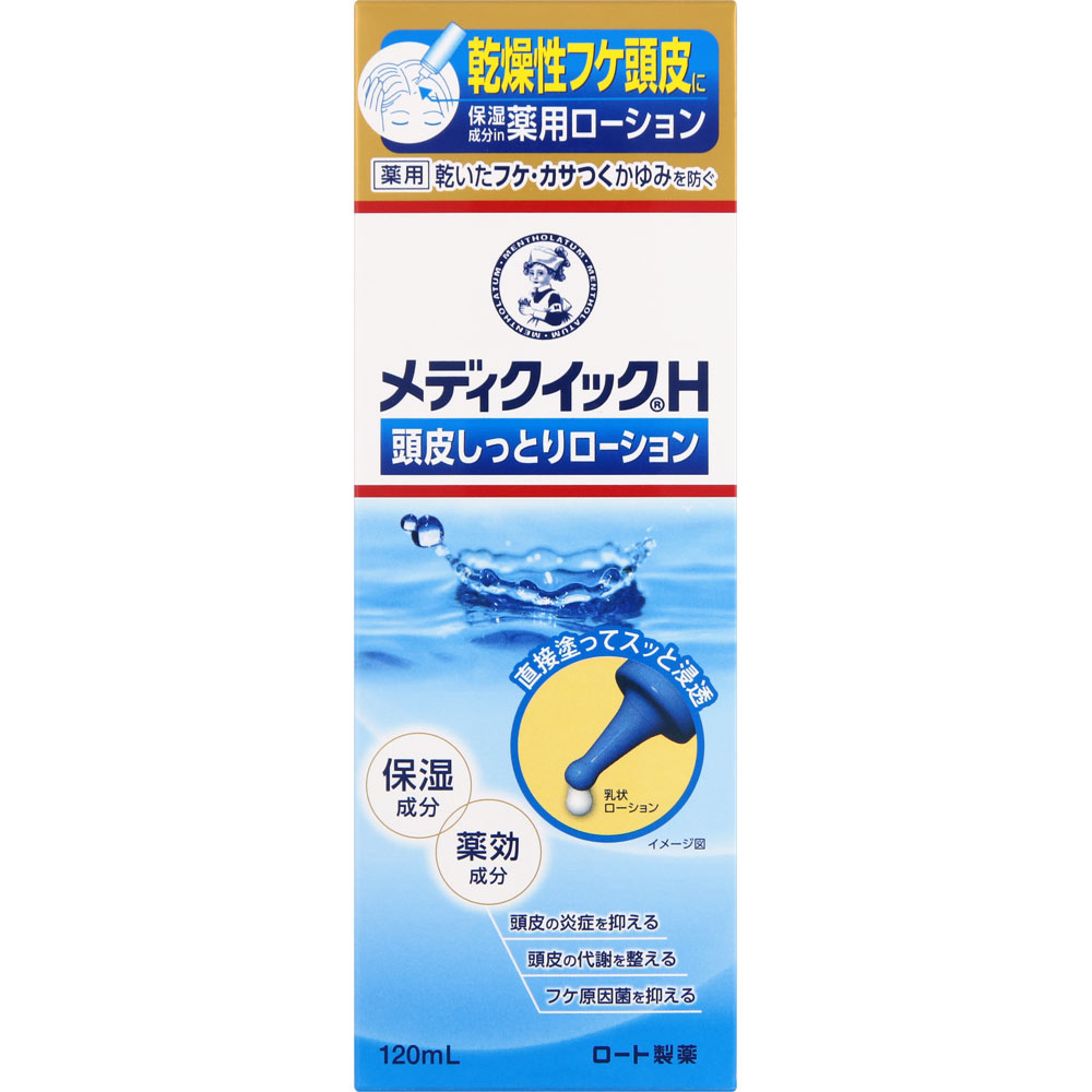 ロート製薬 メンソレータム メディクイックH 頭皮しっとりローション 120ml （医薬部外品）