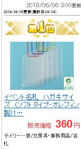 イベント名札　ハガキサイズ　（ソフトタイプ・オレフィン製）1パック同色5枚入り　nf-e43【 名札 ストラップ イベント メール便 展示会 同窓会 名札ケース ケース 紐　】