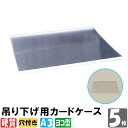 吊り下げ用カードケース 硬質 A3サイズ 5枚入り 【A3ケース ハードカードケース スリーブタイプ 硬質カードケース 書類 印刷物 イラスト ポスター 展示 ...
