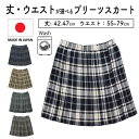 プリーツスカート 日本製 子供服 女の子 ジュニア グレー ブルー ネイビー ベージュ グリーン 32507 通年 SS S M L LL 丈42cm 47cm ウエスト 55-79 制服 通学 慶弔 発表会 日本製