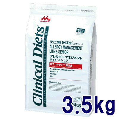 森乳 クリニカルダイエット アレルギーマネジメント ライト&シニア 3.5kg(rc523)