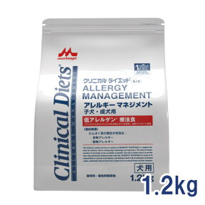 【C】【最大350円OFFクーポン】森乳 クリニカルダイエット アレルギーマネジメント 子犬・成犬用 1.2kg【4/12(金)10:00～4/25(木)9:59】