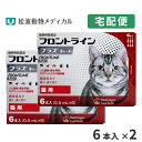 【B】【15％OFFクーポン対象★5/5限定】フロントラインプラス猫用 1箱6本入 2箱セット【動物用医薬品】【宅配便】【ノミ ダニ ハジラミ駆除】