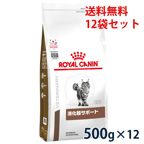 【C】【最大350円OFFクーポン】ロイヤルカナン猫用　消化器サポート　500g　1ケース（12袋入り）【5/12(日)10:00～5/27(月)9:59】