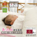 楽天1位★最高級 羽毛布団 ベビー 95×120cm【エクセルゴールドラベル】立体キルト 日本製松並木 限定!ホワイトグースダウン92% ダウンパワー400cm3/g以上 超長綿100% 80サテン生地 生成り オーダーメイド軽い 暖か お昼寝布団 松並木カバーで超快適♪ 出産祝い