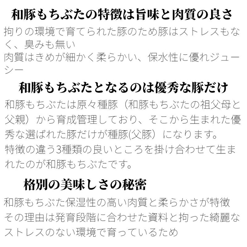 和豚もちぶた肩ローステキ・カツ用 とんかつ トンテキ ソテー 3