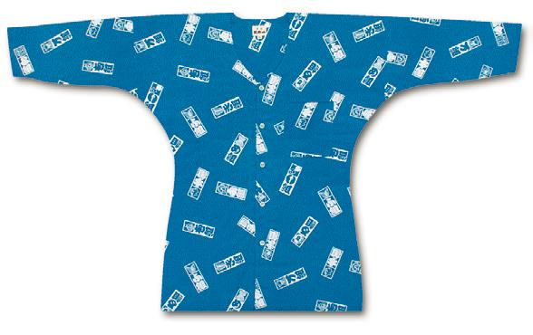 女性用鯉口シャツ 江戸一 柄 火消づくし素材：綿100%柄：火消づくしサイズ:小、中、大