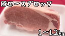豚ロースブロック　0.9〜1.1kg バーベキュー　キャンプ　おうちご飯　焼肉　宴会　グルメ　(送料別)