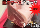 豚肩ロース ブロック 0.9~1.2kg バーベキュー キャンプ グルメ おうちご飯 メガ盛り 焼肉 (送料別)
