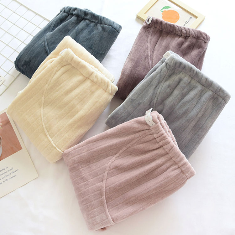 マタニティウェア 妊娠服 ルームパンツ 長ズボン ふわふわ マタニティパンツ 裏ボア ルームウエア 冬用 厚手 もこもこ 冬 パジャマ レディース あったか 無地 ゆったり ウエスト調整 産前 産後 寒さ対策 秋冬 かわいい 送料無料