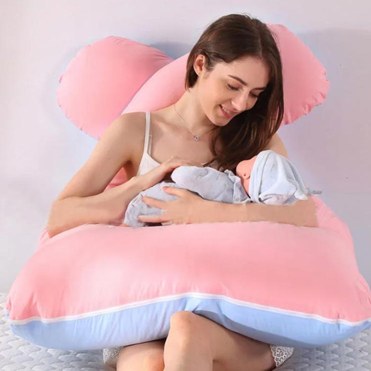 快眠 妊婦 抱き枕 腰痛 マタニティ 男性 U型 U字 中綿 枕 クッション だきまくら 特大 大きい 横向き寝 うつぶせ寝 カバー 安眠 低反発 ギフト 女性 [3]