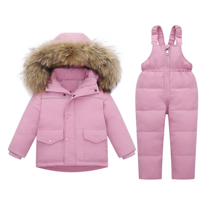 冬服 雪遊び ダウンコート キッズ ベビー サロペットパンツ ダウンパンツ 上下セット 子供服 ベビー服 ダウンジャケット アウター ファー フード付き 防寒 お出かけ 外出着 保温 秋冬 外出服 冬 90cm 100cm 110cm 120cm 送料無料 3