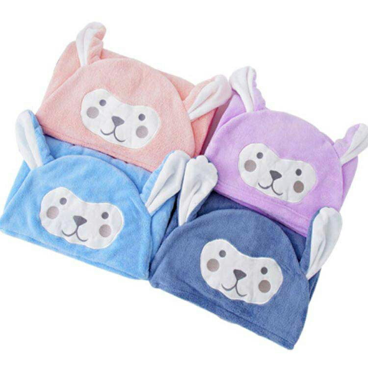 ベビー バスローブ バスポンチョ キッズ バス用品 お風呂 バスタオル ポンチョ 男の子 女の子 カエル ウサギ フード付き 可愛い アニマル ふわふわ もこもこ 子供用 赤ちゃん 速乾 吸水 70×40cm 88×150cm 送料無料 3