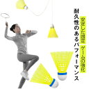 室内バドミントン 3点セット 夜光 戻ってくる 一人 バドミントントレーニング セット 発光バドミントン バドミントン用ボール トレーナー 練習用 自動リバウン...