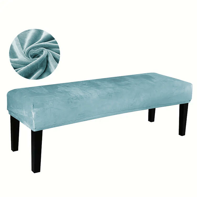 ベンチシートカバー ベンチカバー ベロア調 ストレッチ ベンチクッションカバー 長椅子 ベンチ用 クッションカバー 長方形 伸縮性 着脱簡単 傷防止 汚れ防止 防塵 ぴったりフィット インテリア 高級感 おしゃれ かわいい [2]