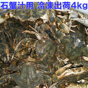 【5％OFFクーポン有】「冷凍出荷！カニ汁用！石蟹小サイズ4kg」 松島牡蠣屋 漁師の店長自ら漁獲です！蟹汁 味噌汁 中華料理 フィリピン料理にも 2kgが2箱発送 目安：4キロで80杯程度 BBQ 【100】