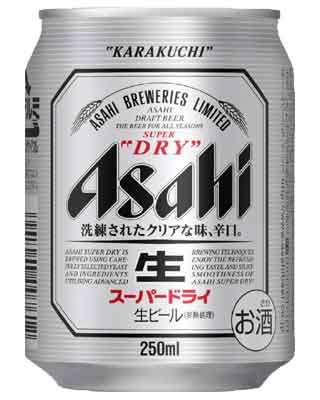 【250ml】アサヒ スーパードライ 250缶24本入3ケースまで、1個分の送料で発送可能！