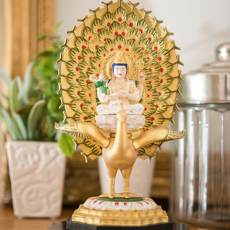 RIYAK 孔雀明王 ベーシックシリーズ 仏像 【全国優良仏壇専門店会の松屋仏具店】 No.379