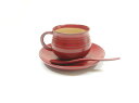 青彩白花　コーヒー碗皿【瀬戸焼 和食器 食器 コーヒーカップ 手描き 花柄 プレゼント 贈り物】