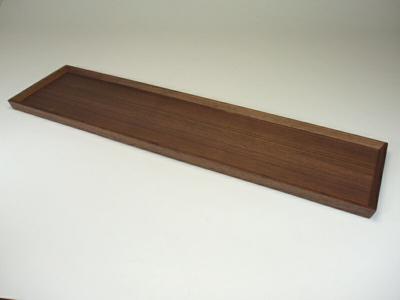 【送料無料】松屋漆器店 公式 細長い トレー 60cm ウォールナット スリムトレー 木製 白木塗り ロングトレー おしゃれ 日本製