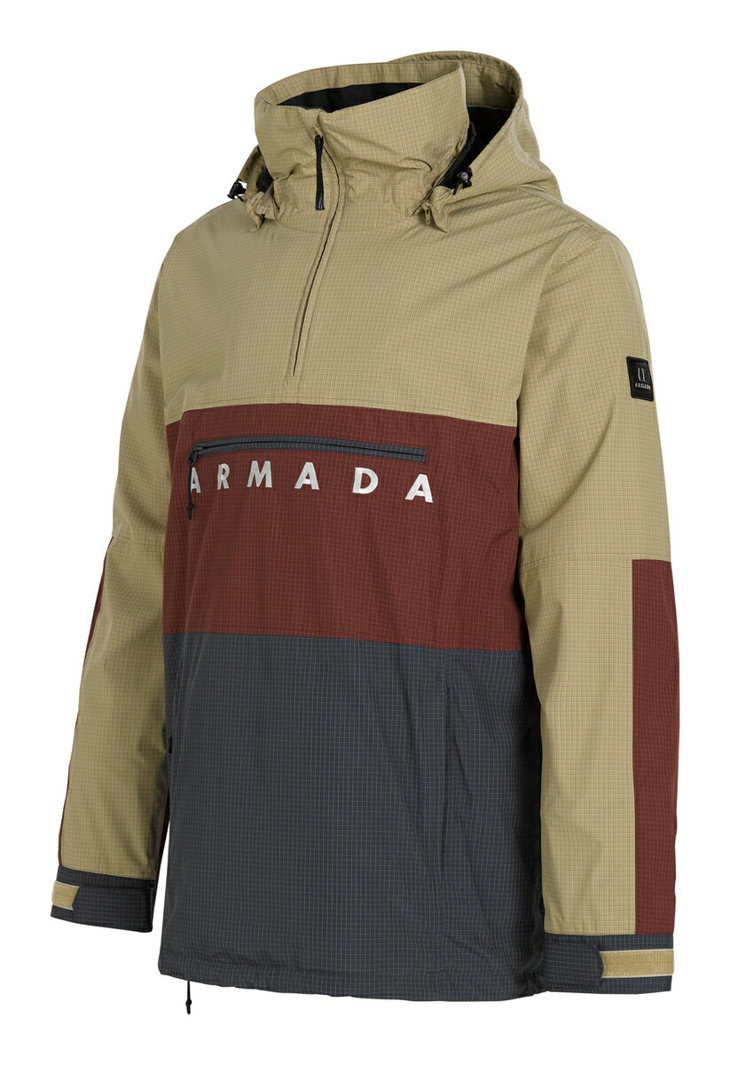 ARMASA アルマダ Salisbury Anorak アノラックKHAKI/BURGUNDY/INDIGO スキージャケット フリースタイルウエア