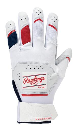 野球 バッティング手袋 天然皮革 ローリングス WORK HORSE バッティンググローブ WH25BG