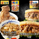 【メーカー希望小売価格6000円→4280円】 松屋 牛カルビライスバーガー6食と牛めしの具(プレミアム仕様)6食の計12食セット 【送料無料】 牛めし 牛丼の...