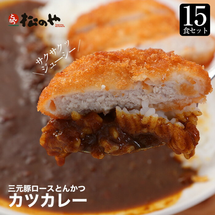 ロースかつカレー15食セット（三元豚ロースかつ×15　オリジナルカレー×15）冷凍食品 冷凍 おかず セット 冷食 お惣菜 牛丼 肉 業務用 惣菜 お弁当 絶品 お試し お取り寄せグルメ ポイント消化 冷凍食品業務用 一人暮らし レンジ レンチン