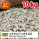 ≪送料無料≫コーヒー 生豆 モカ 珈琲 豆 未焙煎 10kgエチオピア シダモG2(Ethiopia Sidamo G2)