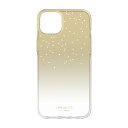 kate spade new york KSIPH-228-MOGLD 2022 iPhone 14 Plus用スマートフォンケース [ Gold Metallic Ombre ] ゴールド