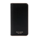 kate spade new york 2022 iPhone 14 Plus用スマートフォンケース [ Black Pale Vellum Bumper Pale Vellum Logo ] ブラック