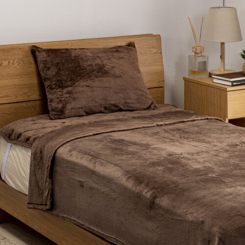 【エントリーで10倍★感謝ポイント進呈10/14-10/17 9:59まで】【冬物処分SALE対象】ヤマダオリジナル 吸湿発熱・制菌フランネル枕カバー ブラウン