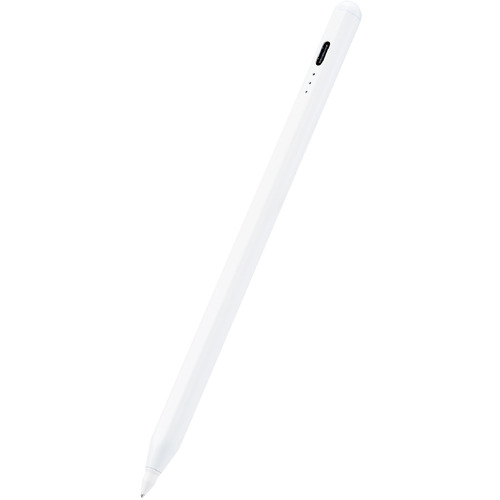 エレコム P-TPACSTAP04WH タッチペン／充電式／iPad専用／パームリジェクション対応／金属ペン先／ホワイト PTPACSTAP04WH
