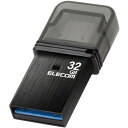 【推奨品】エレコム MF-CAU32032GBK USBメモリ USB3.2(Gen1) Type-C キャップ式 32GB ブラック(2)