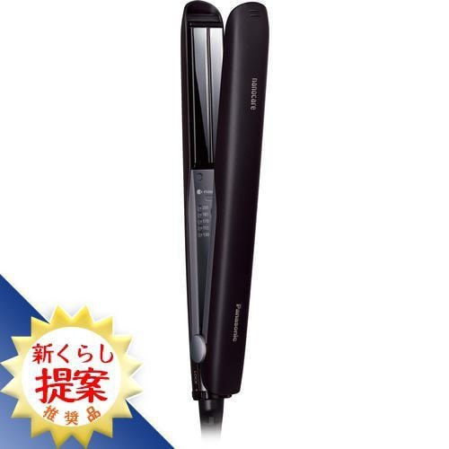 【エントリー特典 ポイント進呈 11/27 1:59まで】パナソニック EH-HS0J-K ストレートアイロン ナノケア ブラック EHHS0JK
