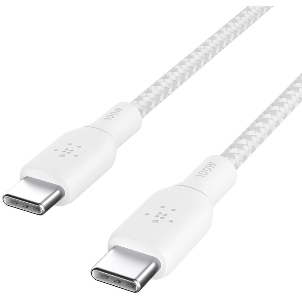 ベルキンUSB-CtoCシリコンやわらか超高耐久2重編込ケーブル2mホワイトCAB014BT2MWH耐久性のあるエクストラロングUSB-C to USB-Cケーブルを使用して、USB-Cデバイスを安全に急速充電しましょう。USB-IF認定済み。・USB-C Power Delivery対応 ・最大100Wの急速充電に対応 ・二重編組ナイロン外被は、25000回以上の折り曲げテスト済み ・USB 2.0ケーブルは高速データ転送に対応 ・エクストラロングのケーブルは、2mまたは3mの長さから選択可能 ・色は2種類、白または黒 ・2年間製品保証【動作環境】[保証書]なし【発売日】2022年07月28日