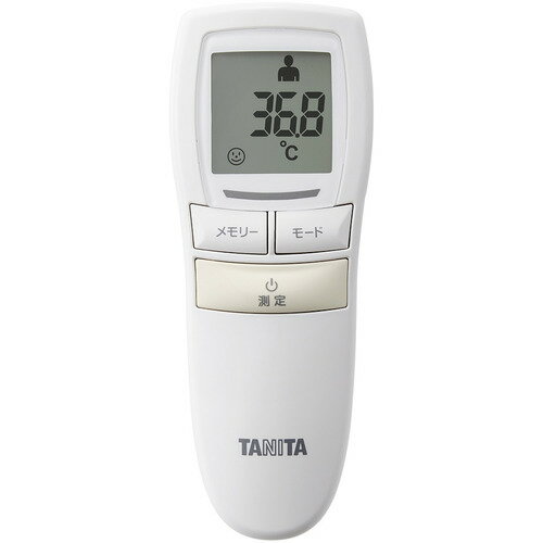 タニタ BT544 非接触体温計 TANITA アイボリー発売日：2021年7月16日●体に触れずに測定●測定時間約1秒●バックライト付きの大型表示●使用可能な室温範囲：10℃〜40℃室内温度が10℃未満または40℃を超える場合、「Err」が表示され、測定ができません。【仕様】本体W×D×H(mm)：49×129×39重量(g)：90原産国：中国測定部位：ひたい測温範囲：体温計モード34.0℃~43.0℃、温度測定モード 0.1℃から99.9℃電池寿命：5、000回(手動電源オフ) 過去メモリー：30回医療機器分類：管理医療機器(クラスII)