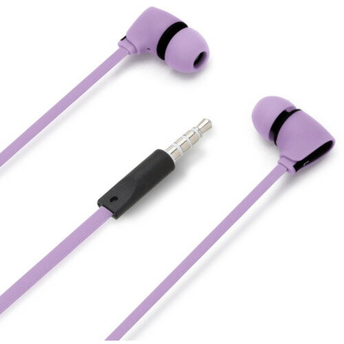 楽天マツヤデンキ楽天市場店PGA PG-SECE2PP3 3.5mmステレオプラグ ステレオイヤホン カナルタイプ Premium Style コード長1.2m パープル PGSECE2PP3