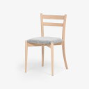 【ショップポイント最大10倍★9/11 1:59まで】大塚家具 秋田木工 ダイニングチェア「リュッケ」ブナ材 白木塗装 布ブラッシュ#No05