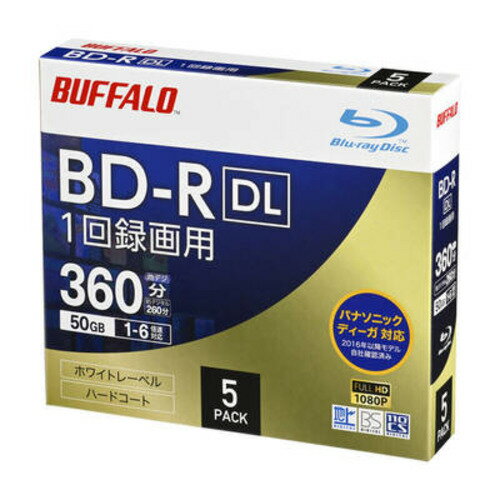 BUFFALO YD-BR50V-005CW BD-R DL 50GB 5 YDBR50V005CW